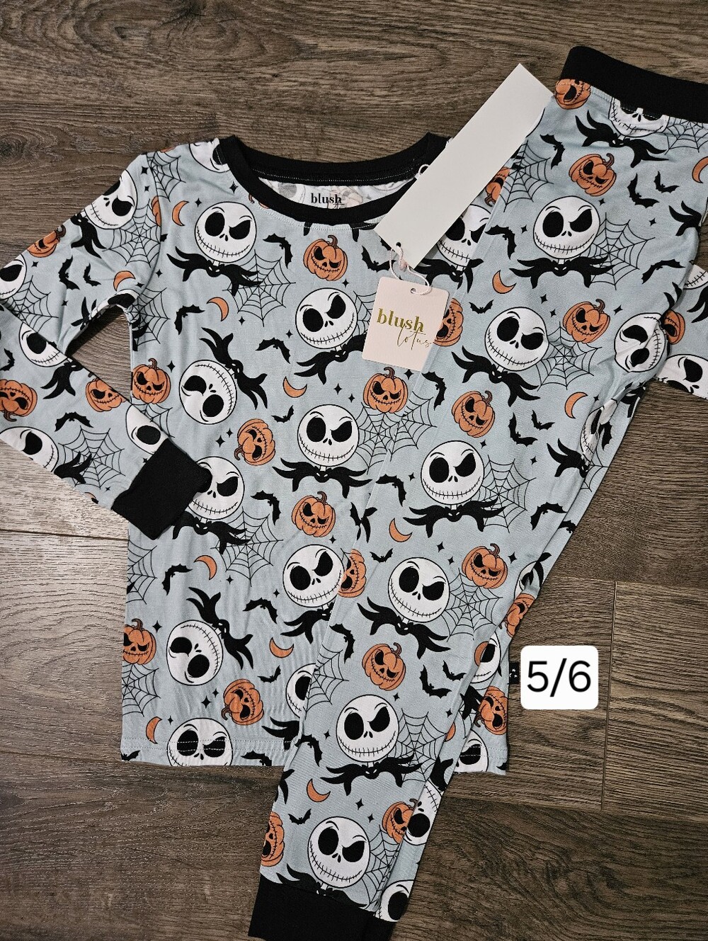 Blush Lotus 5/6 Nightmare Before Christmas 2 Piece Bamboo Pajama